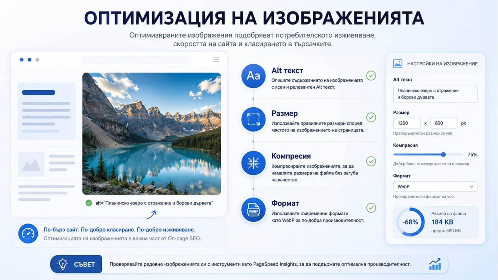 on page seo Оптимизация на изображенията