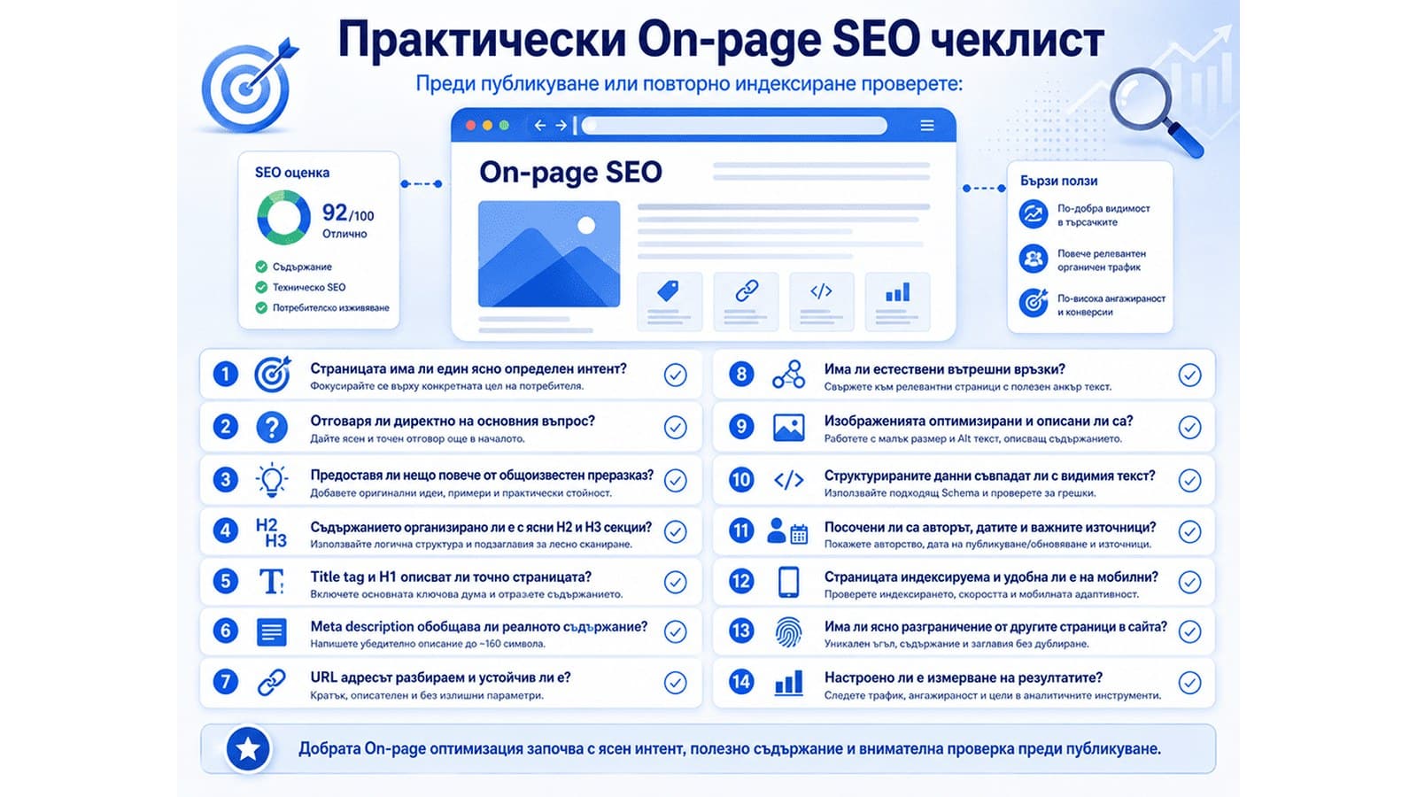 Практически On-page SEO чеклист