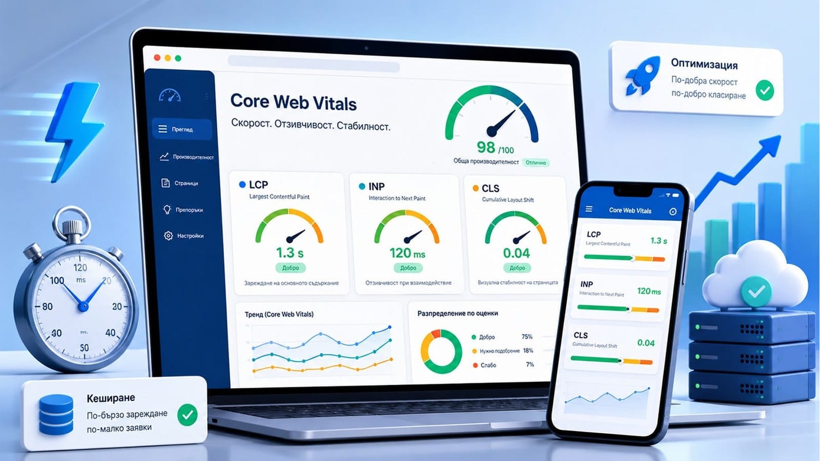 Core Web Vitals и Page Speed през 2026 г