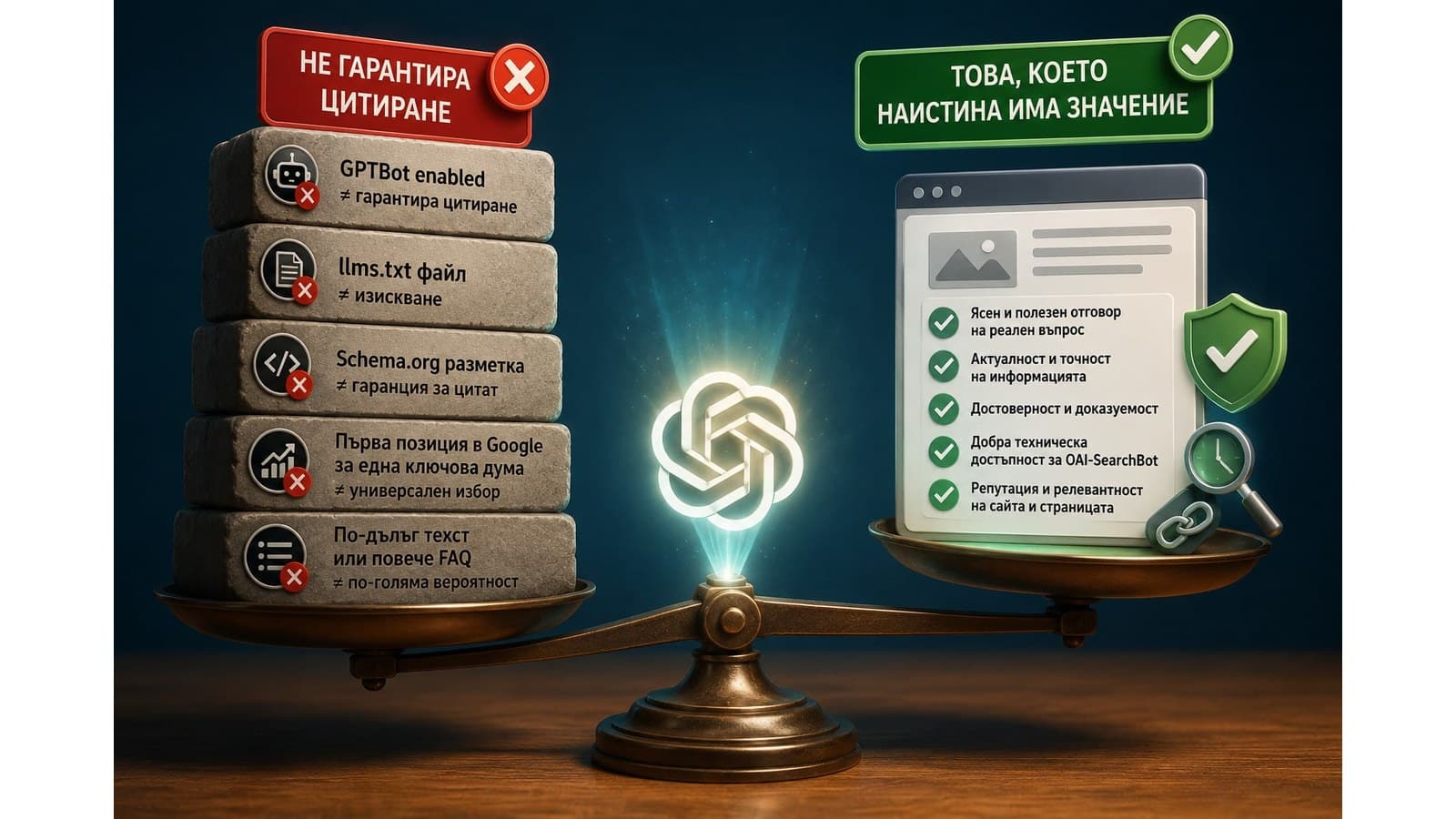 Какво не гарантира цитиране в ChatGPT