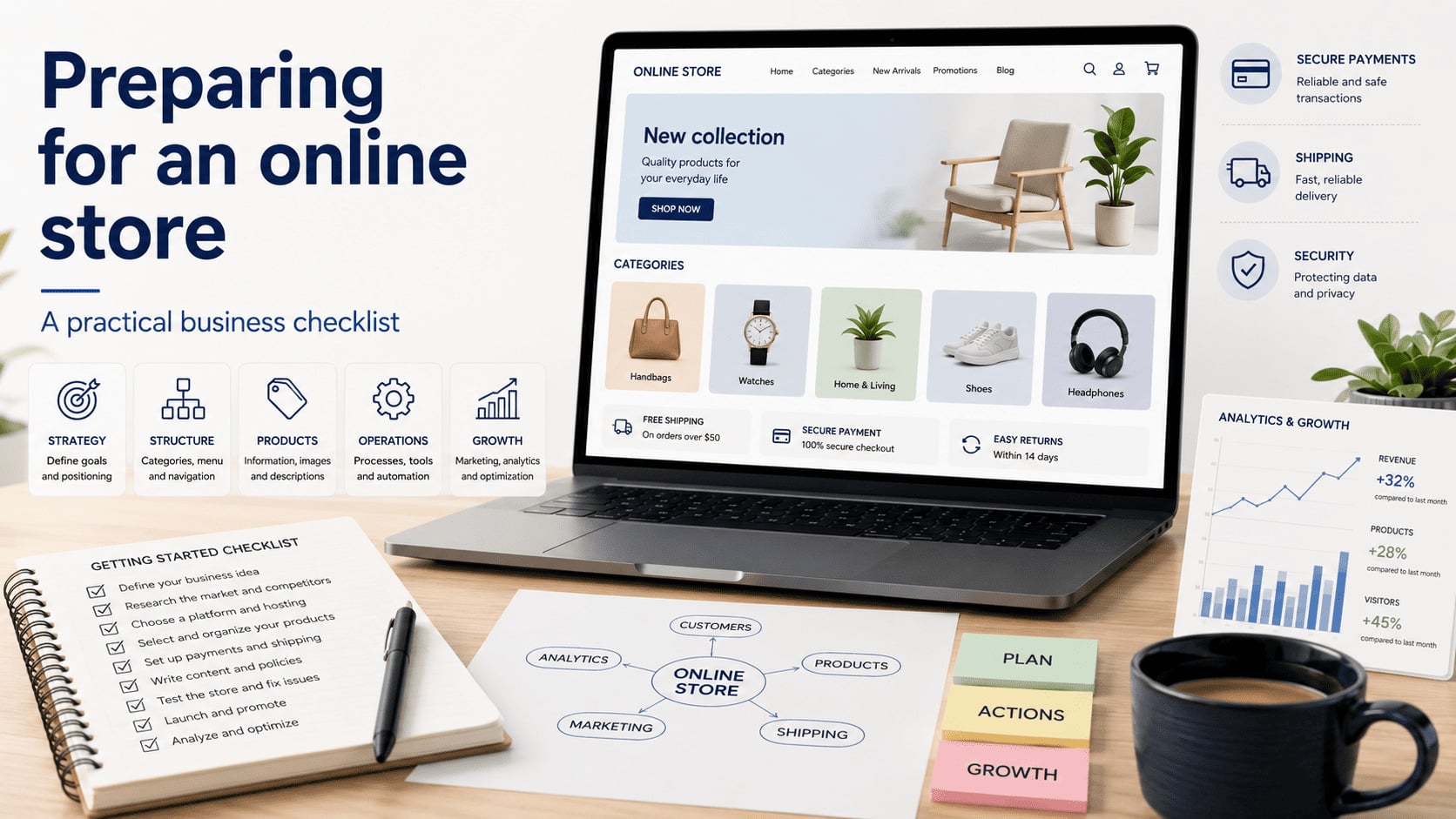 preparing for an online store