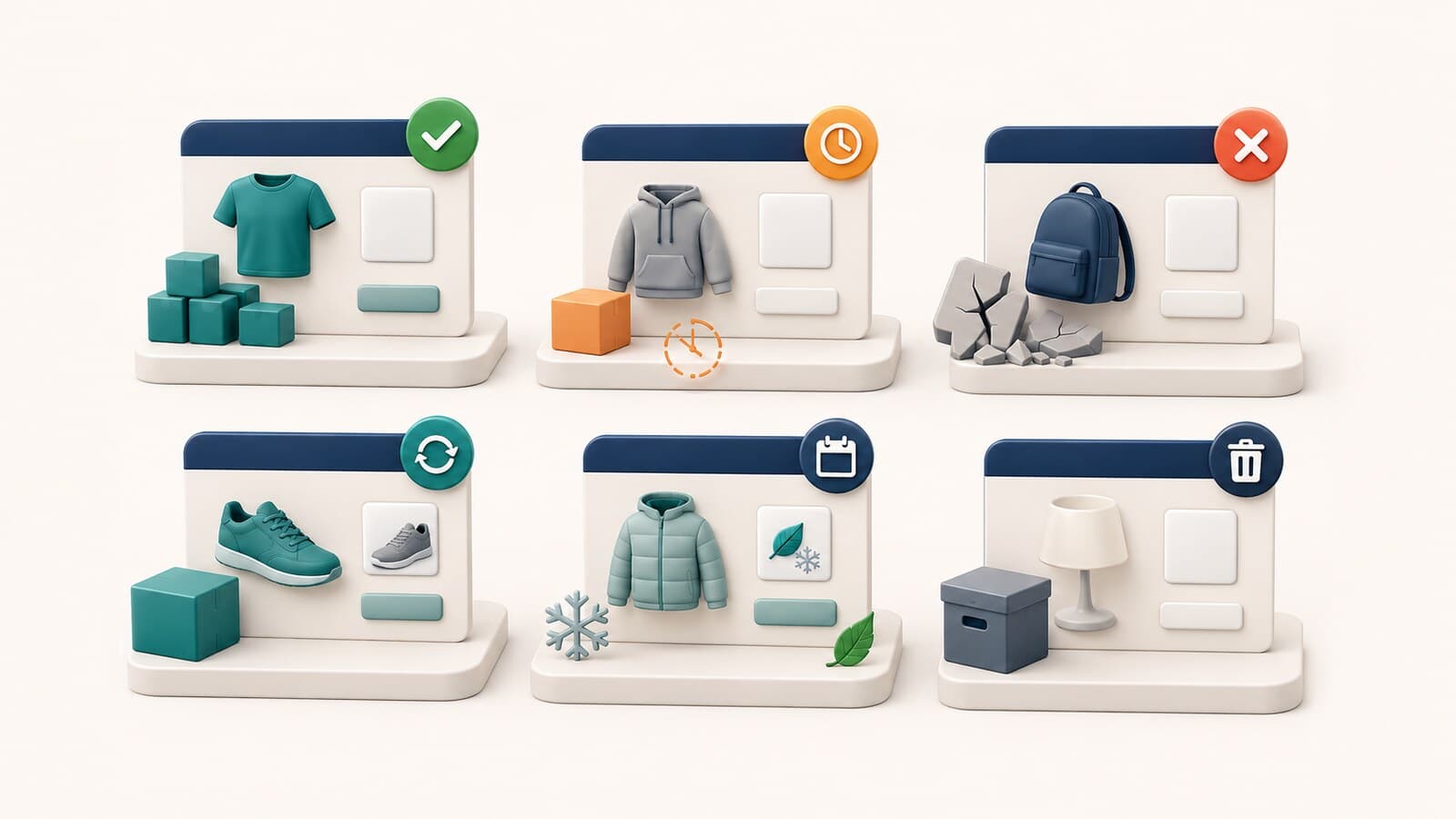 Visual guide to the six primary lifecycle states