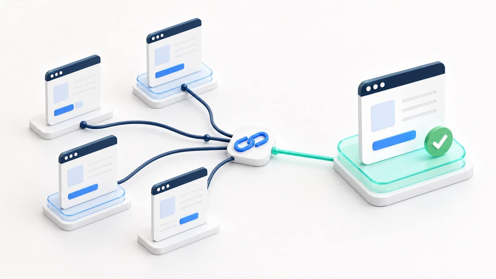 Сигналите от четири duplicate варианта се обединяват към една подчертана предпочитана страница